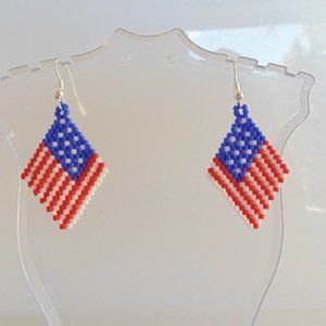 Independence Day Flag Earrings